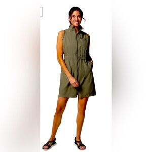 Columbia Olive Green Sleeveless Romper